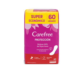 Imagen de CAREFREE PROTECCION ORIGINAL SIN PERFUME 60 uni.