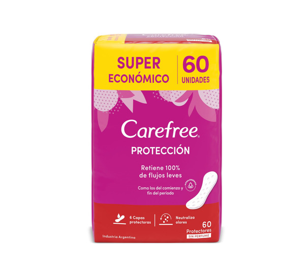 Imagen de CAREFREE PROTECCION ORIGINAL SIN PERFUME 60 uni.