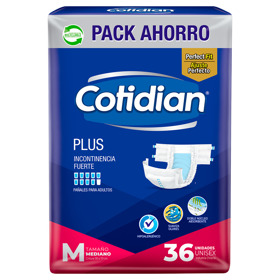 Imagen de COTIDIAN PAÑAL PLUS MEDIANO 36 uni.