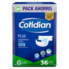 Imagen de COTIDIAN PAÑAL PLUS GRANDE 36 uni.