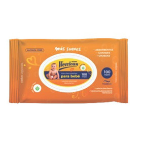 Imagen de WETCLEAN WIPES TOALLITAS HUMEDAS BABY 100 uni.