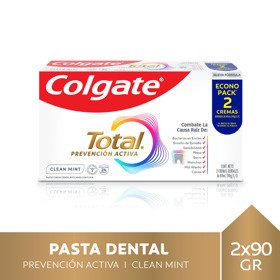 Imagen de COLGATE CR. TOTAL CLEAN MINT PACK [90+90gr.]
